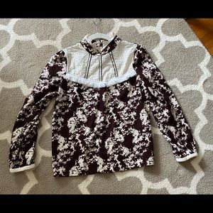 Victorian style long sleeve blouse